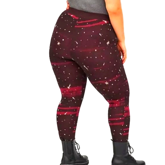 ❤️NWT VINTAGE TORRID LEGGING - PREMIUM FULL LENGTH LAYERED PEBBLES SPACE - Picture 2 of 10